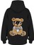 Oversize 'bear' Baskılı Kapşonlu Hoodie Sweatshirt 1
