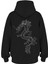 Oversize 'fıre Snake' Baskılı Kapşonlu Hoodie Sweatshirt 1