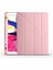 Apple iPad Pro 10.5.inç 2017 A1701-A1709-A1852 - Kılıf Kalem Bölmeli Standlı Tri Folding Kılıf - Rose Gold 5