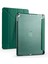 Apple iPad 8.nesil 10.2.inç 2020 A2270-A2428-A2429-A2430 - Kılıf Kalem Bölmeli Standlı Tri Folding Kılıf - Koyu Yeşil 1