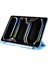 iPad Pro 11 M4 2024 A2836-A2837-A3006 Smart Cover Kalem Bölmeli Standlı 1-1 Kılıf - Gri 4