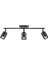 Modern LED Spot,led Avize Siyah Metal Gövde 3 x GU10 5W 3000K 360DERECE Hareketli Başlık Spot 2