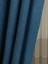 Bodrum Keten Fon Perde Indigo 1x3 Sık Pile 2 Kanat (2 Adet) 1