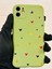 Iphone 11 Yeşil Kalp Desenli Kamera Korumalı Silikon Telefon Kılıfı 1