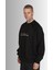 Unisex Oversize Cepli Siyah Sweatshirt 2
