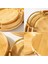 Bambu Oval Gold Saplı Lüks Servis Tepsisi - Sunum Tepsisi 35 Cm 1 Adet 2