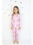 Kız Çocuk Orta Kalınlıkta Basic Baskılı Pijama Takımı 2