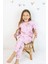 Kız Çocuk Orta Kalınlıkta Basic Baskılı Pijama Takımı 3