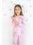 Kız Çocuk Orta Kalınlıkta Basic Baskılı Pijama Takımı 5