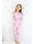 Kız Çocuk Orta Kalınlıkta Basic Baskılı Pijama Takımı 8