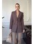 Nevür Detay Premium Blazer Ceket- Vizon 1