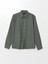 Yeşil Slim Fit Uzun Kollu Oxford Erkek Gömlek 5