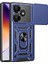 Poco F6 - Kılıf Magnetik Standlı Kamera Korumalı Sürgülü Vega Kapak - Siyah 2