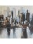 Şehir El Yapımı Yağlı Boya Tablo 95X95CM 2