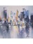 Şehir Soyut El Yapımı Yağlı Boya Tablo 85X86CM 2