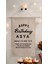 Doğum Günü Flaması Arka Fon Afiş Kişiye Özel Isimli 70 x 45 Happy Birthday 1