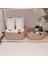 Jüt Hasır Sepet 2li Kare Düzenleyici, 2li Kare Jüt Sepet Organizer, 2li Mutfak & Banyo Düzenleyicisi, Jüt Renk 1