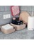 Jüt Hasır Sepet 2li Kare Düzenleyici, 2li Kare Jüt Sepet Organizer, 2li Mutfak & Banyo Düzenleyicisi, Jüt Renk 5