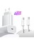 Casper Vıa X30 / Vıa X30 Plus Uyumlu 35W Type-C Hızlı Şarj Aleti Seti Beyaz 2