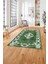 Baskılı Klasik Akrilik Model Yıkanabilir Kaymaz Yolluk Mutfak Salon Halısı, Klasik-33-Yeşil, 1