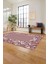 Klasik Sade Çiçek Model Baskılı Yıkanabilir Kaymaz Yolluk Mutfak Salon Halısı, Klasik-68-Pembe, 4