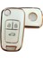 Opel Astra J Insignia Chevrolet Cruze Uyumlu Nano Kumanda Anahtar Kılıfı Oto Anahtarlık Beyaz Gold 1