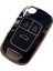 Opel Astra J Insignia Chevrolet Cruze Uyumlu Nano Kumanda Anahtar Kılıfı Oto Anahtarlık Siyah Gold 2