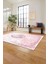 Baskılı Klasik Dekoratif Model Yıkanabilir Kaymaz Yolluk Mutfak Salon Halısı, Klasik-49-Pembe, 4