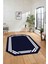 Dijital Lazer Kesim Kesik Çizgili Yıkanabilir Kaymaz Yolluk Mutfak Salon Halısı, Lazer-48-Lacivert, 5