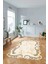 Dijital Lazer Kesim Modern Desen Yıkanabilir Kaymaz Yolluk Mutfak Salon Halısı, Lazer-36-Bej, 1
