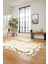 Dijital Lazer Kesim Modern Desen Yıkanabilir Kaymaz Yolluk Mutfak Salon Halısı, Lazer-36-Bej, 5
