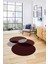 Dijital Lazer Kesim Daire Motifli Yıkanabilir Kaymaz Yolluk Mutfak Salon Halısı, Lazer-41-Bordo, 5