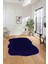 Dijital Lazer Kesim Dekoratif Yıkanabilir Kaymaz Yolluk Mutfak Salon Halısı, Lazer-42-Lacivert, 3