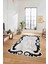 Dijital Lazer Kesim Modern Desen Yıkanabilir Kaymaz Yolluk Mutfak Salon Halısı, Lazer-36-Gri, 3