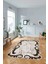 Dijital Lazer Kesim Modern Desen Yıkanabilir Kaymaz Yolluk Mutfak Salon Halısı, Lazer-36-Kahve, 1