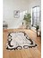Dijital Lazer Kesim Modern Desen Yıkanabilir Kaymaz Yolluk Mutfak Salon Halısı, Lazer-36-Kahve, 2
