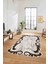 Dijital Lazer Kesim Modern Desen Yıkanabilir Kaymaz Yolluk Mutfak Salon Halısı, Lazer-36-Kahve, 3
