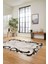 Dijital Lazer Kesim Modern Desen Yıkanabilir Kaymaz Yolluk Mutfak Salon Halısı, Lazer-36-Kahve, 5