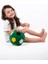 Peluş Oyuncak Top Sparka Peluş Taraftar Futbol Topu 20CM - Yeşil 2