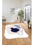 Baskılı Lazer Kesim Modern Yıkanabilir Kaymaz Yolluk Mutfak Salon Halısı, Lazer-32-Lacivert, 3
