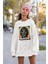 Tasarım Mask Yazılı Unisex Oversize Sweatshirt 2