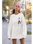 Özel Tasarım Çantalı Kadın Baskılı Unisex Oversize Sweatshirt 1
