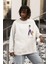 Özel Tasarım Çantalı Kadın Baskılı Unisex Oversize Sweatshirt 2