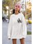 Minimalist Kedi Baskılı Unisex Oversize Sweatshirt 1