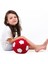 Peluş Oyuncak Top Sparka Peluş Taraftar Futbol Topu 20CM – Kırmızı Beyaz 2