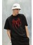 Havalı Spider-Man Logo Baskılı Unisex Oversize Tişört 1