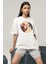 Deadpool x Venom Baskılı Unisex Tişört, Oversize Marvel Film Karakter Tişört 3