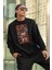Spider-Man Karikatür Baskılı Unisex Oversize Örümcek Adam Sweatshirt 1