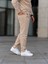 Erkek Pantolon, Waffle Kumaş Jogger Pantolon, Baharlık, Pamuklu, Günlük Giyim, Rahat Kesim 4