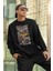 Karikatür Spider-Man Baskılı Unisex Oversize Örümcek Adam Sweatshirt 1